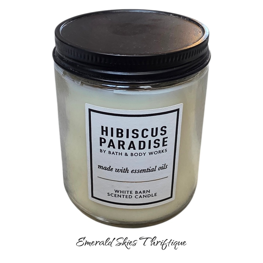 Bath And Body Works habiscus paradise Mason Jar 1-Wick Candle free shipping
